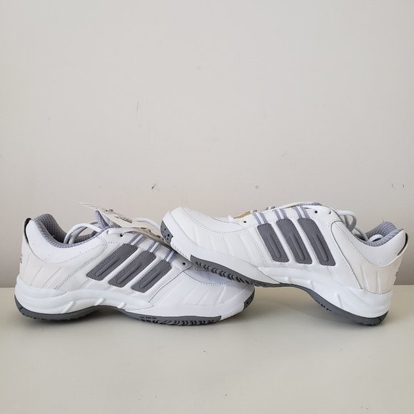 VTG Adidas Big Court M White Shoes Sneakers Size 10 2000 Deadstock w/ Defects - Picture 1 of 12